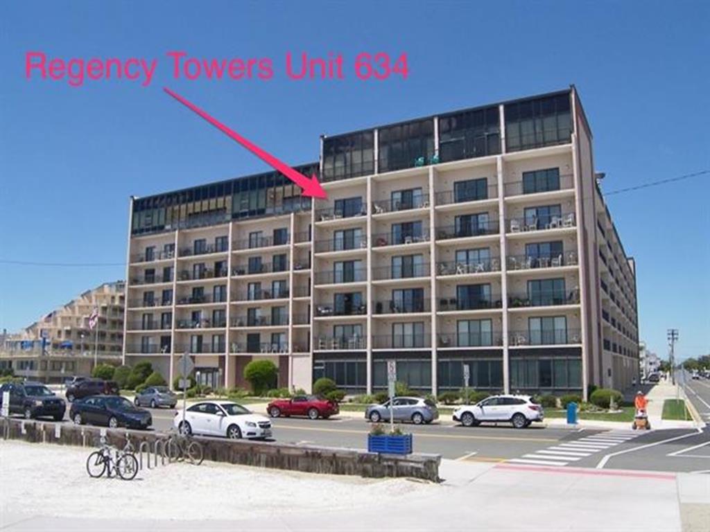 500 KENNEDY DRIVE - REGENCY TOWERS #634 ON THE BEACH IN NORTH WILDWOOD - 1 Bedroom 1 Bath Oceanfront unit at the Regency Towers. Expansive ocean and Beach views coupled with a massive sundeck and Olympic-sized pool with kiddie area ensures memories that will last a lifetime. Unit offers a full kitchen, Central A/C and of course ocean front views! On-site common laundry, off-street parking, elevators, too much to list. Bedding: 1 Queen, 1 Queen Sleep Sofa, 1 Futon; Sleeps 6. Regency Towers Rentals in North Wildwood New Jersey. This beautiful complex is located directly in front of the beach in North Wildwood. There is an Olympic sized pool with huge sun-drenched sundeck offering wonderful ocean views and a great vantage point for the Friday Night Fireworks. 