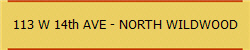 113 W 14th AVE - NORTH WILDWOOD